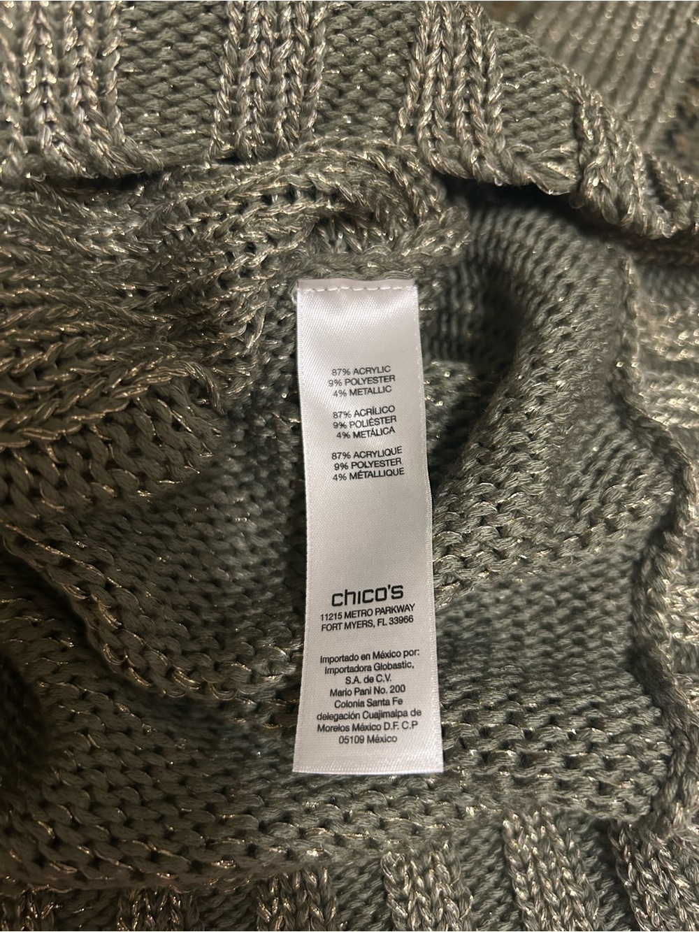 Chico’s size 3 women’s sweater - Picture 3 of 4